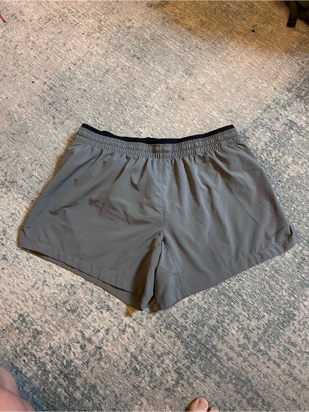 Nike Women's Shorts in Gray with Black Waistband